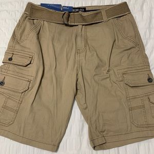 NWT Iron Co. Khaki Cargo Shorts